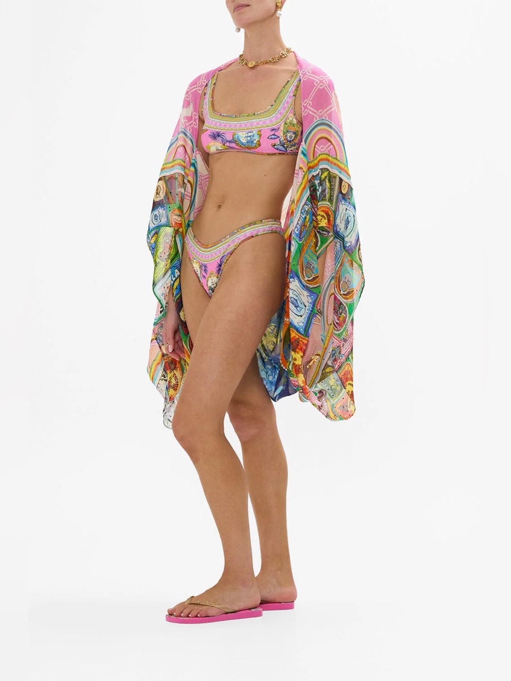Camilla Silk Shrug Salty Splendour - Picture 5 of 7